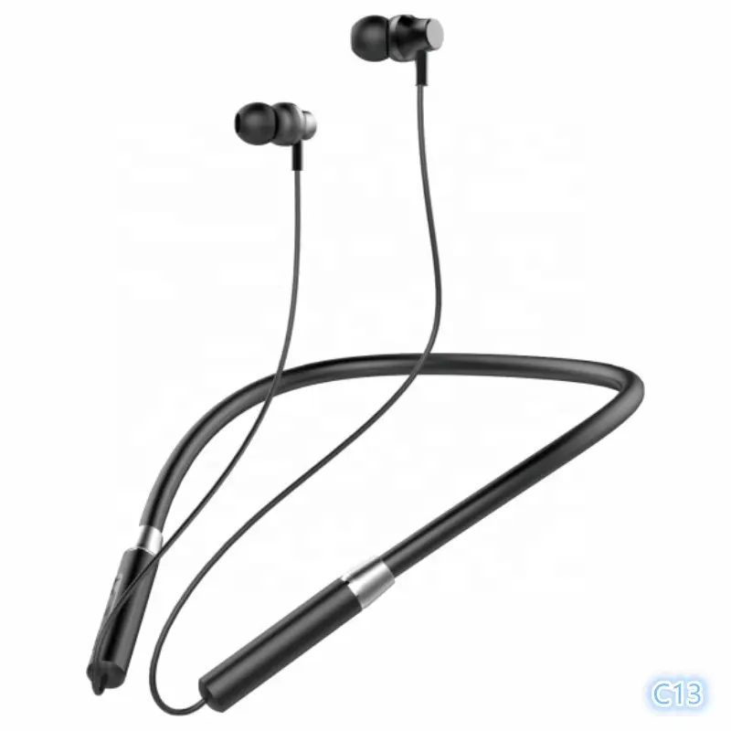 Hotriple C13 sıcak satış 120mAh kulak içi manyetik boyun bandı kulaklık Handsfree kulaklık kulaklık spor kablosuz kulaklık özel