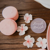 Disque à gâteau rond en acrylique givré personnalisé de 4 mm, décoration de gâteau de baptême, d'anniversaire, de mariage, disque à gâteau en verre givré