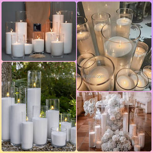 天然サンドワックスキャンドルオーガニックバルクキャンドルパウダーサンドワックスピラーキャンドルガラス瓶ウェディング - Product Image 2