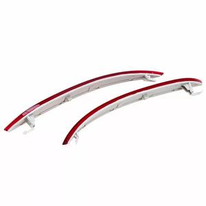 Reflectores de parachoques para Bmw Serie 5 E60 08-10, piezas de repuesto izquierda y derecha de ABS rojo - Product Image 2