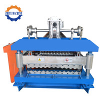 Machine automatique de fabrication de tuiles de toiture en tôle ondulée avec système de contrôle PLC Delta et moteur de découpe hydraulique Siemens