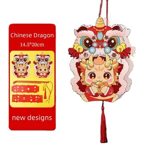 Детская игрушка ручной работы DIY Китайский Весенний фестиваль дракона год древний стиль фонарь новогодний дракон фонарь