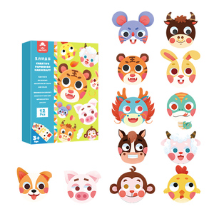 ชุดภาพวาดแผ่นกระดาษสีสันสดใสแบบทำมือสุดสร้างสรรค์ของเล่นเพื่อการศึกษาสำหรับเด็กพร้อมโลโก้ออกแบบเองงานฝีมือสนุกๆสำหรับเด็ก - Product Image 1