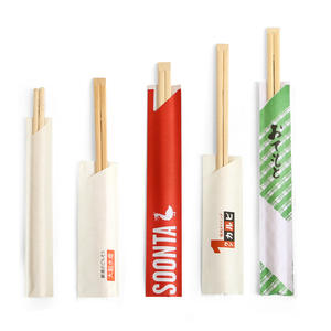 Baguettes jetables en bambou écologiques personnalisables pour restaurants, nouveau style chinois - Product Image 1