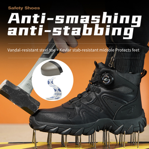 <span class=keywords><strong>Scarpe</strong></span> <span class=keywords><strong>Antinfortunistiche</strong></span> di Alta Qualità, Stivali da Lavoro in Pelle con Fibbia Girevole, <span class=keywords><strong>Scarpe</strong></span> Industriali con Punta in Acciaio Standard Europeo - Product Image 6