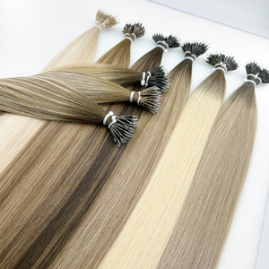 Extensions professionnelles Fournitures <span class=keywords><strong>de</strong></span> <span class=keywords><strong>salon</strong></span> Extensions <span class=keywords><strong>de</strong></span> cheveux blonds <span class=keywords><strong>de</strong></span> haute qualité Extensions <span class=keywords><strong>de</strong></span> cheveux Nano Tip pré-collées en gros - Product Image 1