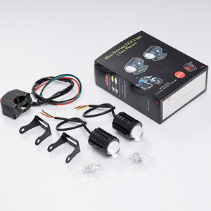 Phare LED étanche IP67 pour <span class=keywords><strong>moto</strong></span>, 6W-12W, mini phare de conduite, 3000K-5000K, double couleur, phare antibrouillard tout-terrain pour <span class=keywords><strong>moto</strong></span> - Product Image 2