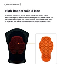 MOON Gilet Protettivo Invernale Traspirante in Spandex con Assorbimento degli Urti per Sci, Ciclismo e Sport sulla Neve - Protezione Unisex per Schiena e Vita - Product Image 5