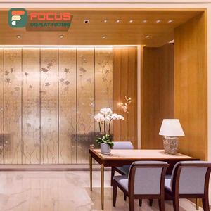 <b>Wall</b> Mounted Wooden Jewelry Counter Glass Display Cabinet High End Jewelry Display Cabinet Luxury Display Rack - Product Image 3