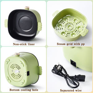 Cocotte Électrique Antiadhésive Multifonction Grande Ourse 28 CM, Cuiseur Vapeur en PP - Product Image 6