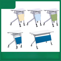 Tables de formation pliantes en gros direct usine ; Solutions de mobilier de bureau pour salles de classe intelligentes – Bureaux modulaires hexagonaux empilables et mobiles