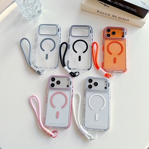 <span class=keywords><strong>Funda</strong></span> Transparente de Acrílico con Correa para iPhone 18 17 16 Pro Max, <span class=keywords><strong>Funda</strong></span> Magnética para Celular - Product Image 2