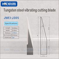 JWEI Serie Wolframkarbid Oszillierende Klinge Hochverschleißfeste Vibrationsmesser für Leder-, Schaum- und Kartonschneiden, J305