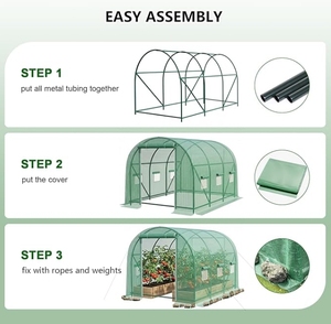 Invernaderos Modernos Resistentes y Grandes para Exteriores con 6 Ventanas de Malla Ventiladas - Product Image 3