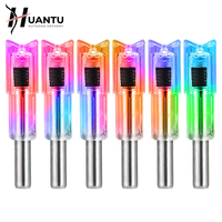 HT Wholesale Lot de 6 nocks LED lumineux pour flèches de arbalète avec interrupteur marche/arrêt, compatible .300/7.62mm ID, pour tir à l'arc et chasse