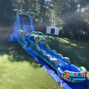 Castillo de salto de nuevo diseño con tobogán y piscina, tobogán de agua inflable comercial, juegos de agua inflables para adultos - Product Image 3