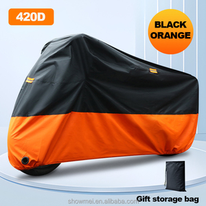 Funda para Motocicleta Negra Plateada, Impermeable, con Protección UV, Incluye Bolsa de Almacenamiento para Scooter - Product Image 4