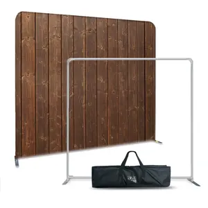 Support de toile tendue en aluminium pliable droit 8x8 pieds <span class=keywords><strong>Pan</strong></span> <span class=keywords><strong>Lou</strong></span> Si Exhibition 001 pour photomaton, encre CMYK durable - Product Image 1