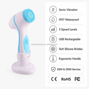 Dispositivo de exfoliante <span class=keywords><strong>facial</strong></span> de silicona sónica <span class=keywords><strong>recargable</strong></span> a prueba de agua Cepillo de limpieza <span class=keywords><strong>facial</strong></span> <span class=keywords><strong>Limpiador</strong></span> <span class=keywords><strong>facial</strong></span> eléctrico portátil - Product Image 4