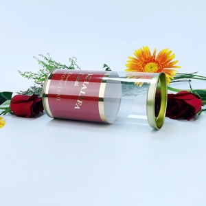 Small PVC/PET clear Plastic Cylinder Packaging Storage Containers Tube - Product Image 2