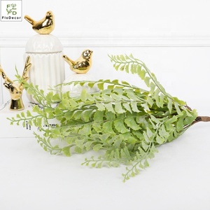 Wholesale 50CM Artificial Silk Plants Fern Stem Branch Green <strong>Leaves</strong> for Floral Arrangements Wedding <strong>Table</strong> Home Decoration - Product Image 1