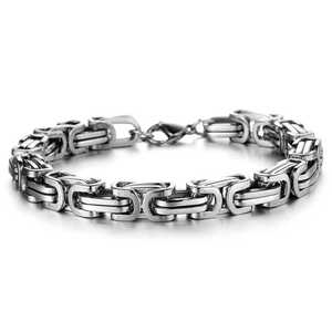 Pulsera Imperial de alta gama a la moda que combina con todo, hecha a mano, estilo loco, cadena Cubana Americana europea, acero inoxidable a la moda <span class=keywords><strong>OUSLY</strong></span> - Product Image 2
