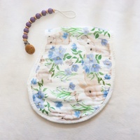 Bavoir anti-débordement en gaze de coton de bambou et protège-épaules pour bébés et tout-petits