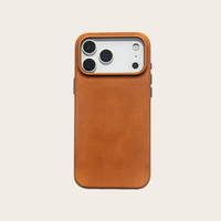 Étui de téléphone en cuir huilé de luxe pour iPhone 18 Pro Max, fin, antichoc, anti-rayures, fournisseur OEM personnalisé
