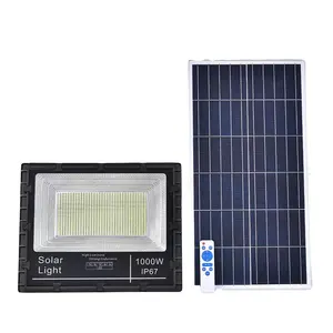 Luces solares de jardín Bridgelux, lámpara solar impermeable para exteriores para jardín SMD IP65 100W 300W 400W 500W 1000W, luz solar led para jardín