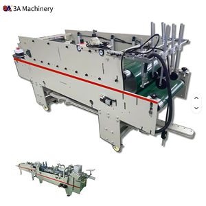 3A-3 Computerized High Productivity White <b>Box</b> Gluing Machine Press <b>Folder</b> - Product Image 1