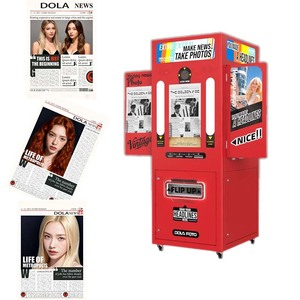 Journal Photobooth Photo Booth Imprimer AR <span class=keywords><strong>Selfie</strong></span> Machine avec Old-School Layout Vintage Style Photo Vending Booth DOLA - Product Image 2