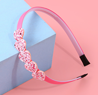 Nouveau bandeau en sequins en forme de cœur pour la Saint-Valentin, bandeau en forme de cœur tendance et créatif pour la fête de la Saint-Valentin, accessoires pour cheveux