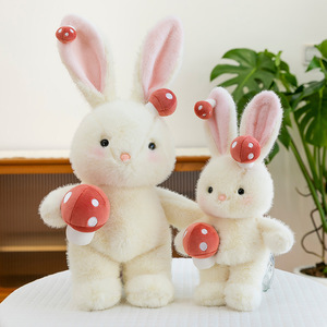 Megan, Simpatico Coniglietto Bianco di Peluche, Regalo di Pasqua, <span class=keywords><strong>Bambola</strong></span> Antistress con Tecnica Lavata per il Sonno, Regalo di Compleanno per Ragazze - Product Image 1