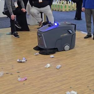 หุ่นยนต์ทำความสะอาดเชิงพาณิชย์ หุ่นยนต์ทำความสะอาดขับเคลื่อนด้วยเครื่องยนต์ <span class=keywords><strong>เครื่อง</strong></span>ขัดพื้นอัตโนมัติ หุ่นยนต์ทำความสะอาดคลังสินค้า - Product Image 3