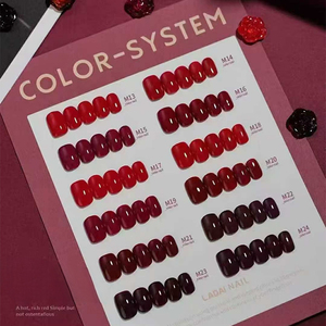 Set de 36 Colores de Esmalte de Uñas en Gel UV Rojo Vino, Serie Roja de Alta Gama, Gel para Arte de Uñas, Secado con LED, Etiqueta Privada Personalizada, Profesional para Salón - Product Image 6