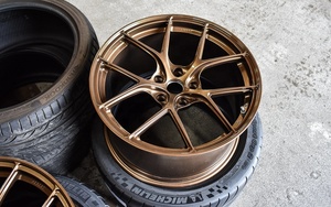 Jantes forgées JW Custom TS5 à 5 branches, 18-21'', compatibles <span class=keywords><strong>BMW</strong></span> M3 M4 M2 Mustang WRX Civic Type R Porsche GT3 5x114.3 5x120 - Product Image 2