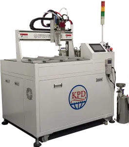 Dispensador automático de pegamento Ab para piezas electrónicas 2K, poliuretano, silicona, epoxi, materiales Ab, máquina mezcladora y encapsuladora automática