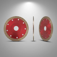 Disque de découpe diamanté pour céramique et porcelaine, à bord turbo, super fin, brasé, haute performance