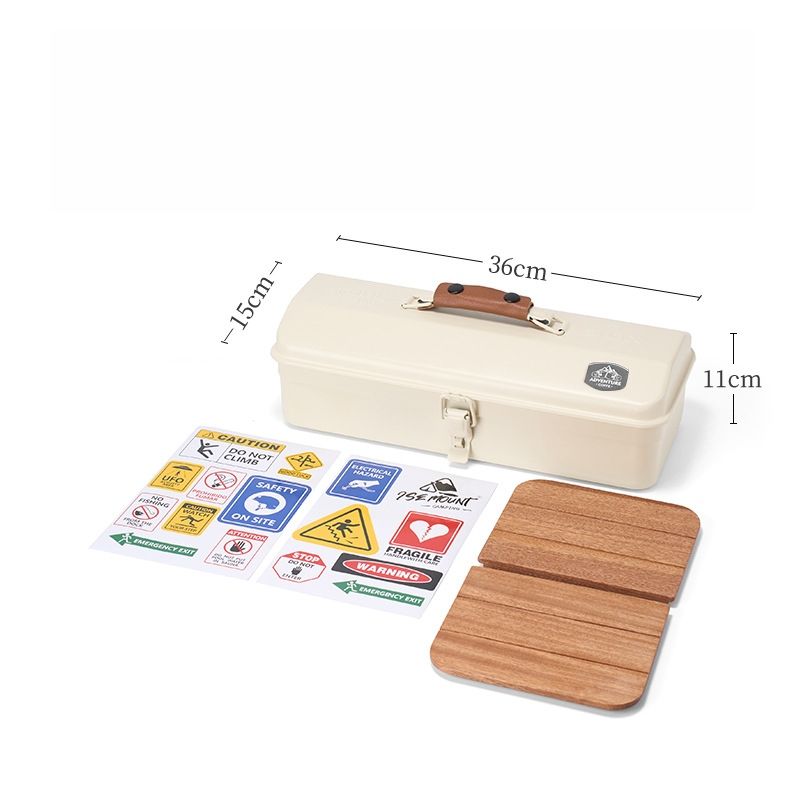 Planche en bois avec autocollant blanc