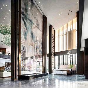 ANN1076 Modern Stainless Steel Multi-Functional <b>Decorative</b> Room Divider Metal 304 <b>Screen</b> Partition for Hotel Lobby Villa - Product Image 1