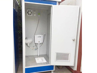 Unités de toilettes portables modulaires en acier de haute qualité, écologiques, durables, avec porte de sécurité, design moderne, préfabriquées, pour usage extérieur, faciles à installer