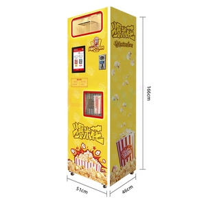 CGW alta calidad 2 sabores automático moneda/efectivo/tarjeta de crédito operado película tiempo palomitas máquina expendedora venta - Product Image 2