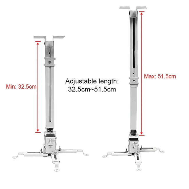 EU Fast Delivery Universal Wholesale Projector Mount 5KG Loading Holder Overhead Hanging Wall Tilted Flip Down Projector Bracket
