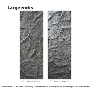 Paneles <span class=keywords><strong>de</strong></span> Revestimiento <span class=keywords><strong>de</strong></span> Pared <span class=keywords><strong>de</strong></span> Imitación Piedra PU, Grano Continuo Extra Grande, Varios Tamaños, Impermeables, Resistentes al Fuego y a los Rayos UV, Decoración <span class=keywords><strong>de</strong></span> Paredes Interiores y Exteriores - Product Image 3