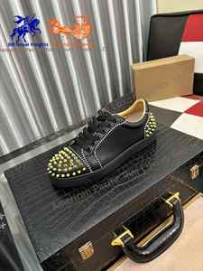 Zapatillas de Marca de Lujo de Calidad al por Mayor para Hombres y Mujeres, Estilo Retro, Zapatos de Cuero Genuino con Cierre de Cordones, Louboutins - Product Image 5