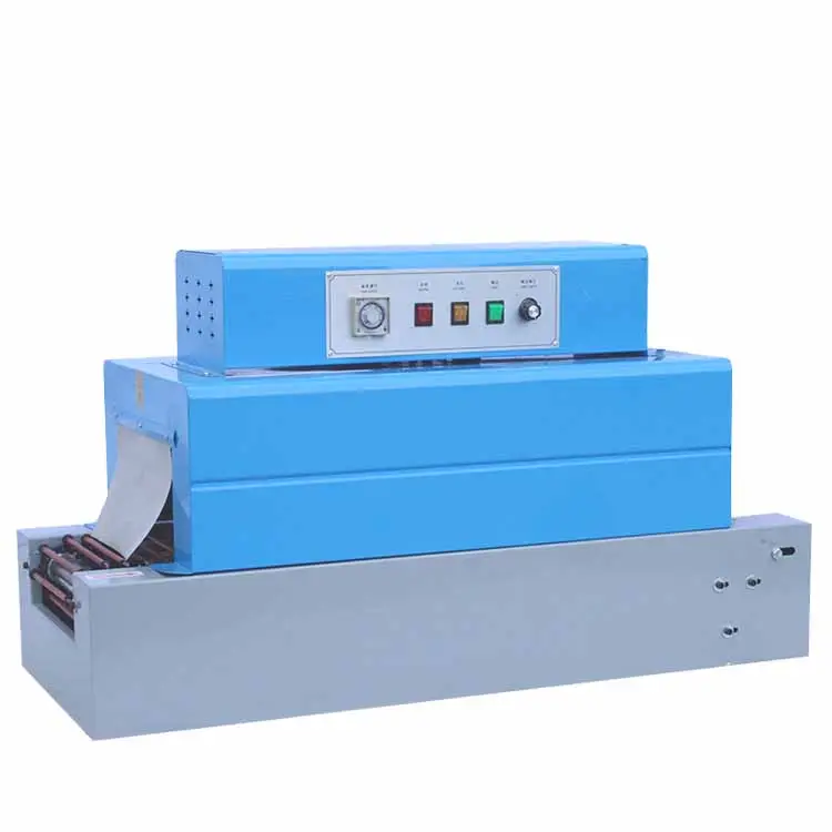 JYD Supply BS-260 Tabletop Mini Jet Heat Tunnel Chain Conveyor Shrink Packing Machine Plastic Film Shrinking Wrapping Machines