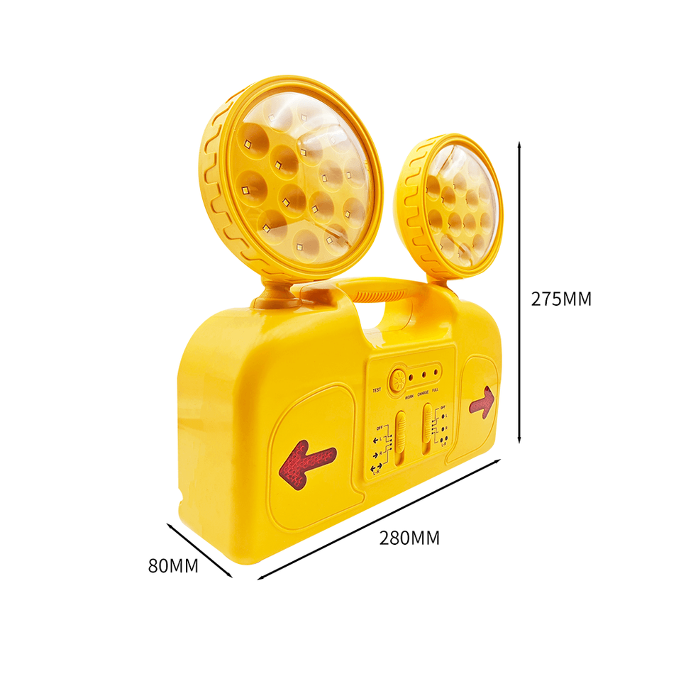 HAIDUN Modern Hotel Emergency Exit Sign Light - Rechargeable LED Lamp with 4-8H Backup