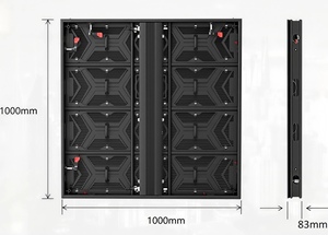 จอวิดีโอวอลล์ LED สำหรับภายนอกอาคาร P3.91 ขนาด 1000*1000 มม. แผง LED อะลูมิเนียมหล่อขึ้นรูป IP65 7680Hz 6000nits - Product Image 4