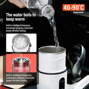 Calentador de tazas y jarras portátil inteligente con control de temperatura al por mayor para coche, hervidor para calentar botellas y tazas mezcladoras - Product Image 2