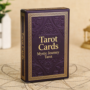 Vente en gros de 78 cartes Oracle originales, jeu de tarot pour débutants, impression de logo doré, cartes de tarot en forme de logo - Product Image 4